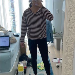 Terry Cloth Stripe Hoodie